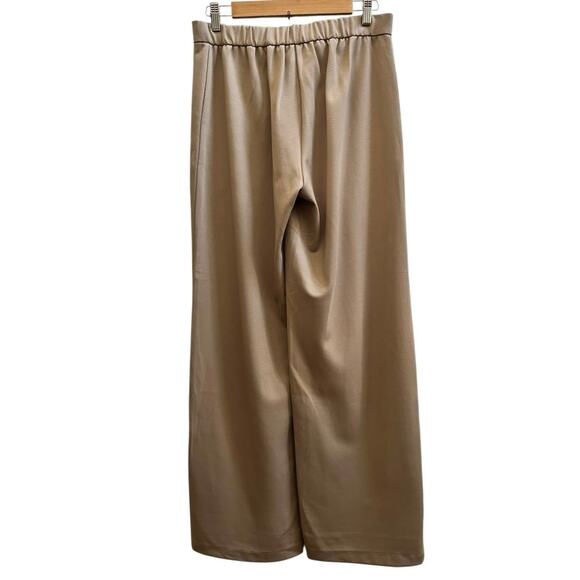 Eileen Fisher Camel Ponte Knit Elastic Waistband Pant Size Small 31 Inch Inseam - Picture 3 of 12